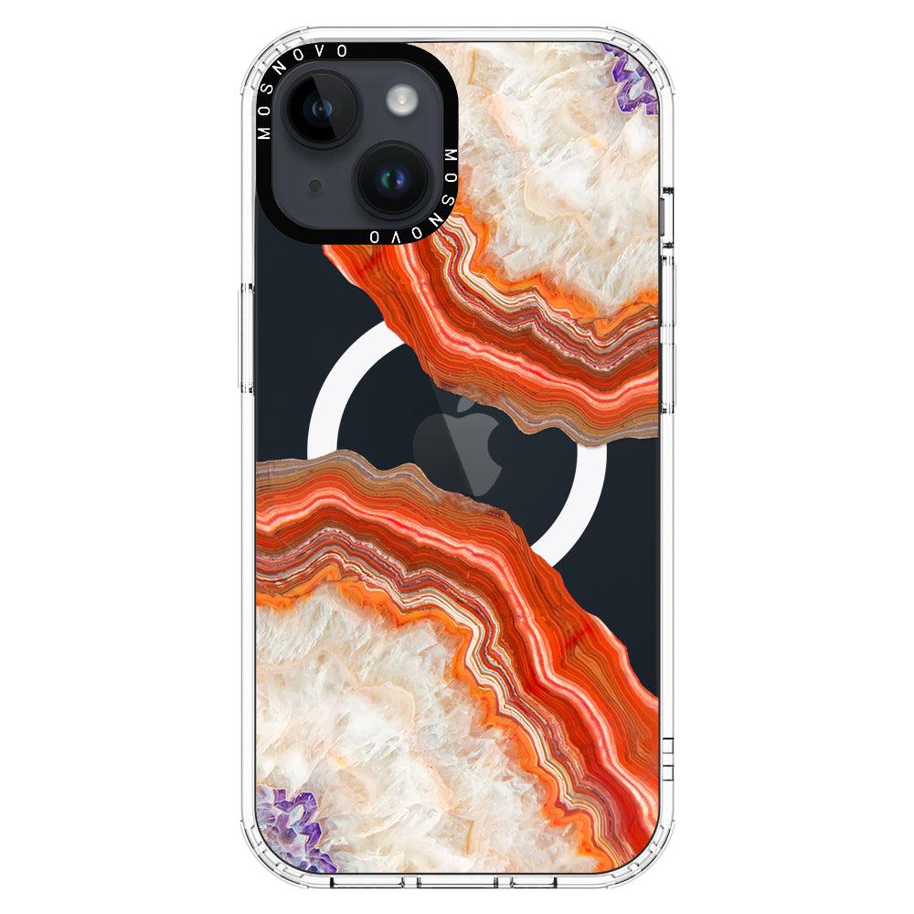 Agate Red Phone Case - iPhone 14 Plus Case - MOSNOVO