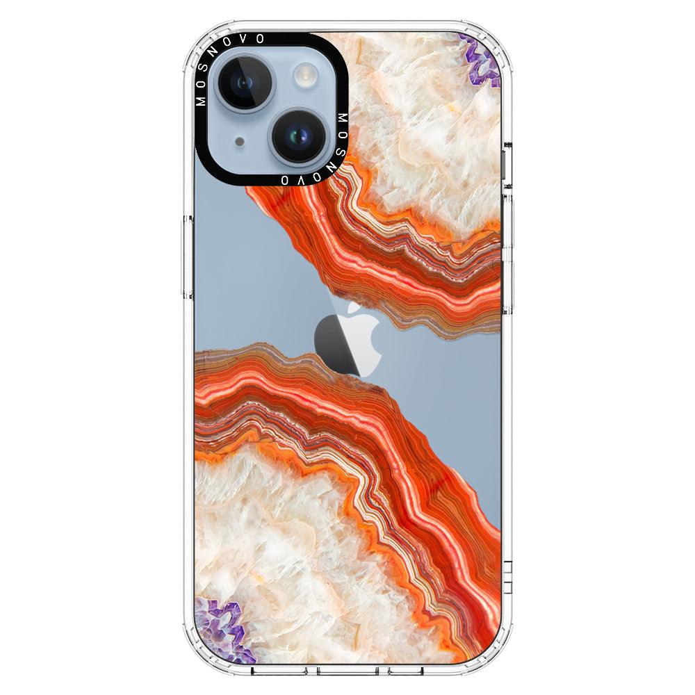 Agate Red Phone Case - iPhone 14 Plus Case - MOSNOVO