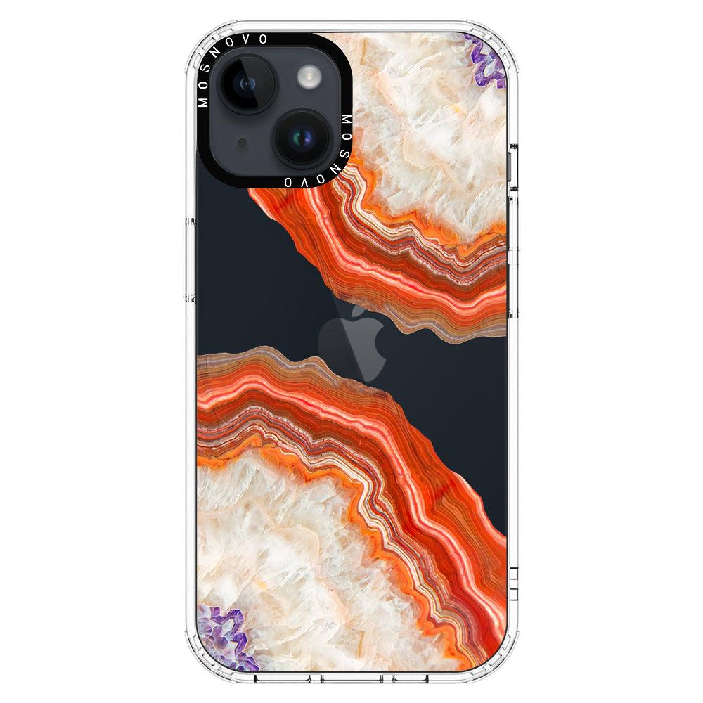 Agate Red Phone Case - iPhone 14 Plus Case - MOSNOVO