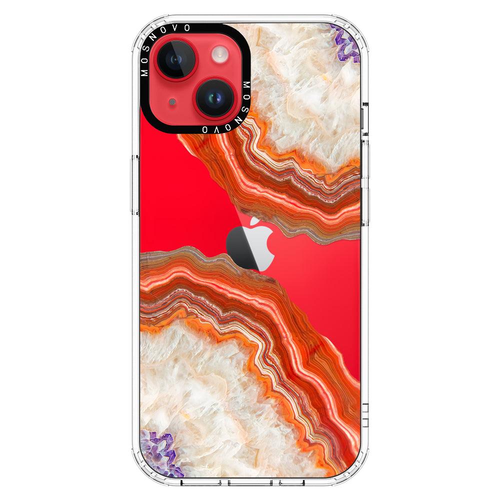 Agate Red Phone Case - iPhone 14 Plus Case - MOSNOVO