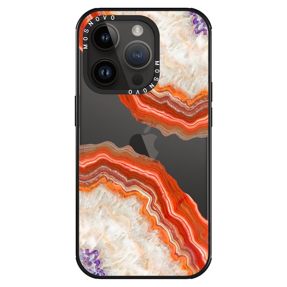 Agate Red Phone Case - iPhone 14 Pro Case - MOSNOVO