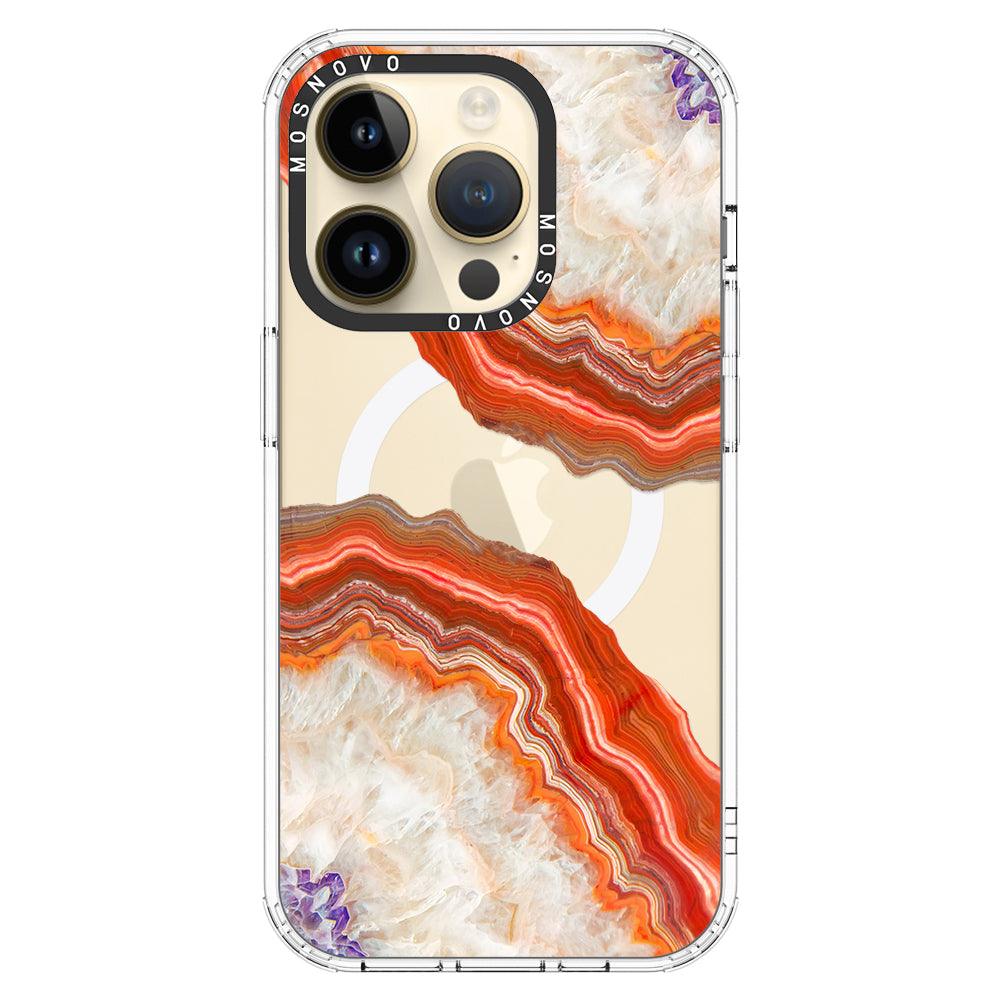 Agate Red Phone Case - iPhone 14 Pro Case - MOSNOVO