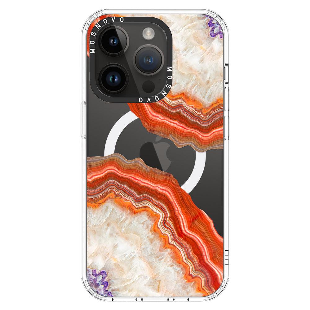 Agate Red Phone Case - iPhone 14 Pro Case - MOSNOVO