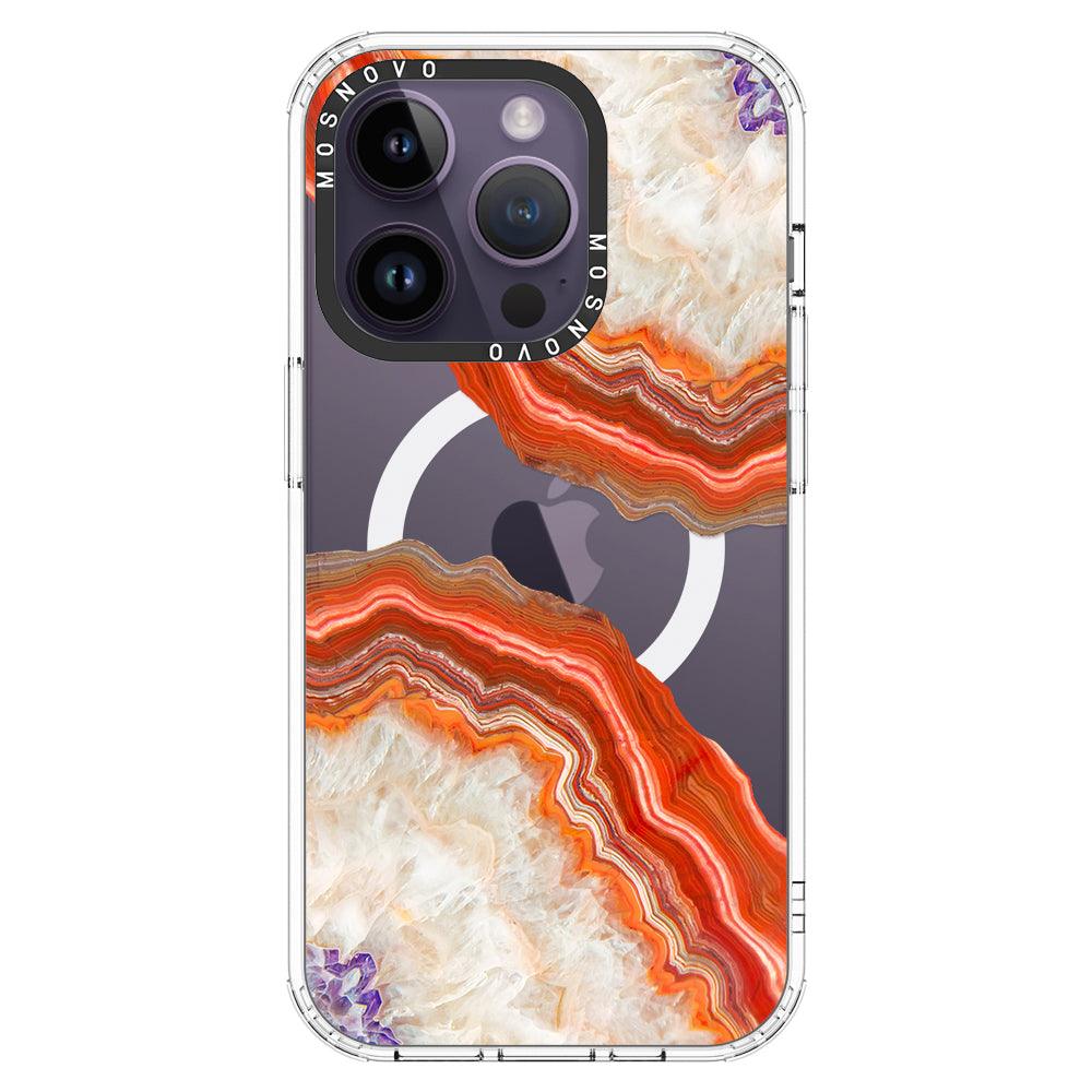 Agate Red Phone Case - iPhone 14 Pro Case - MOSNOVO