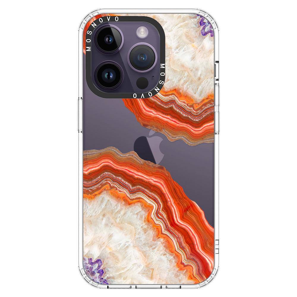 Agate Red Phone Case - iPhone 14 Pro Case - MOSNOVO