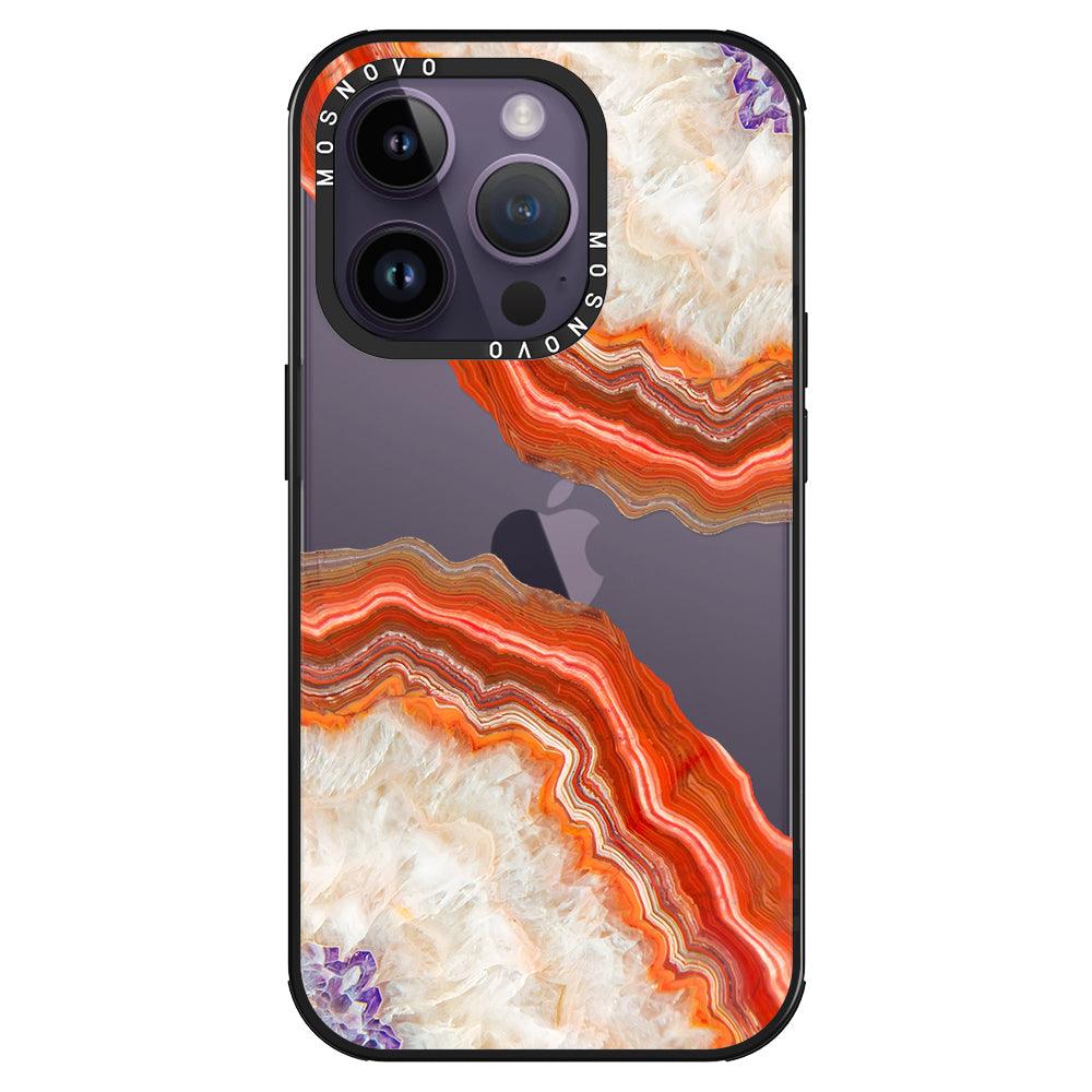 Agate Red Phone Case - iPhone 14 Pro Case - MOSNOVO