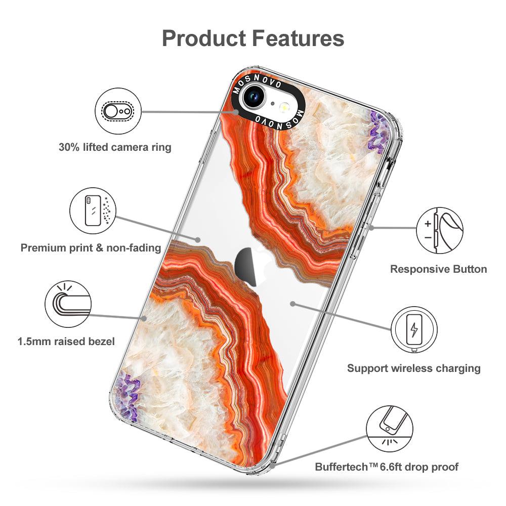 Red Agate Phone Case - iPhone 7 Case - MOSNOVO