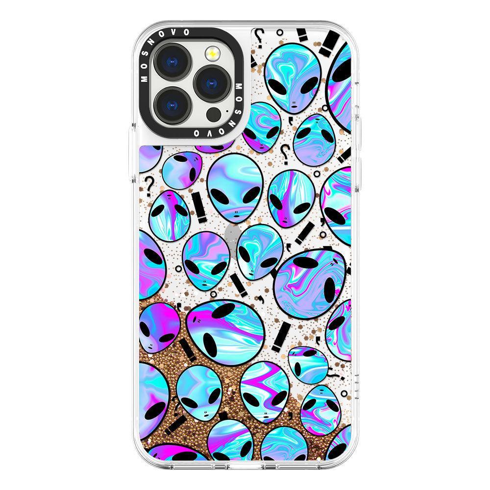Alien Glitter Phone Case - iPhone 13 Pro Max Case - MOSNOVO