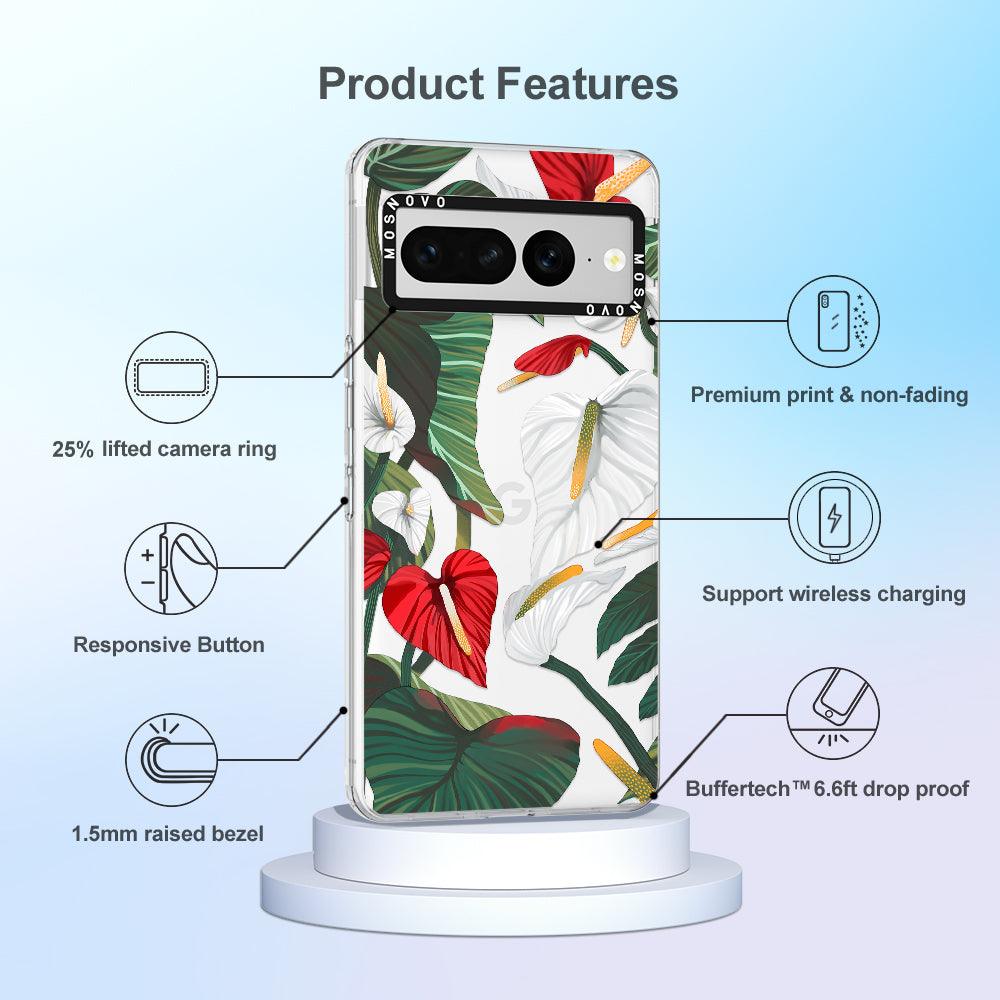 Anthurium Phone Case - Google Pixel 7 Pro Case - MOSNOVO