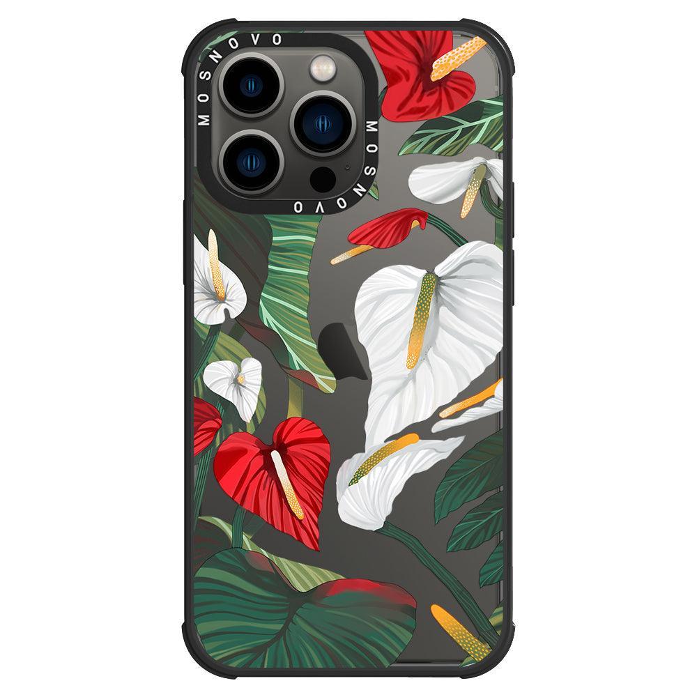 Anthurium Phone Case - iPhone 13 Pro Case - MOSNOVO