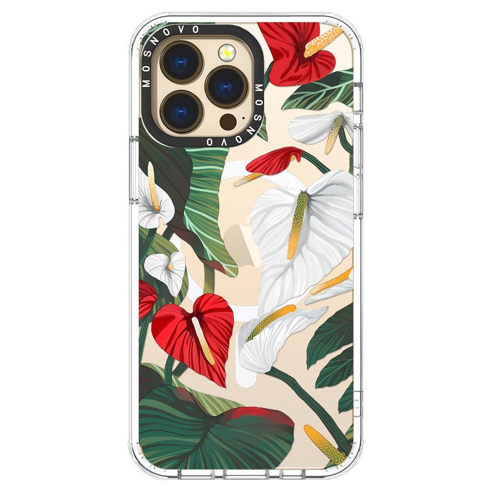 Anthurium Phone Case - iPhone 13 Pro Case - MOSNOVO