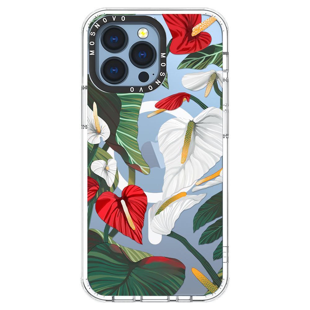 Anthurium Phone Case - iPhone 13 Pro Case - MOSNOVO