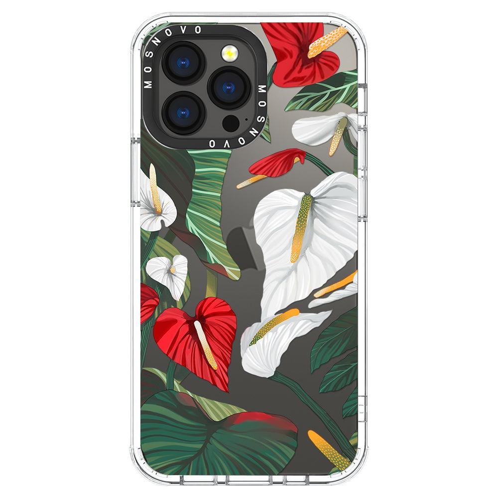 Anthurium Phone Case - iPhone 13 Pro Case - MOSNOVO