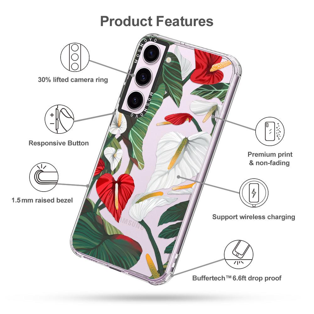 Anthurium Phone Case - Samsung Galaxy S23 Case - MOSNOVO