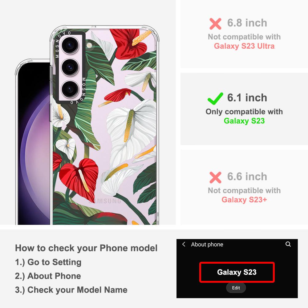 Anthurium Phone Case - Samsung Galaxy S23 Case - MOSNOVO