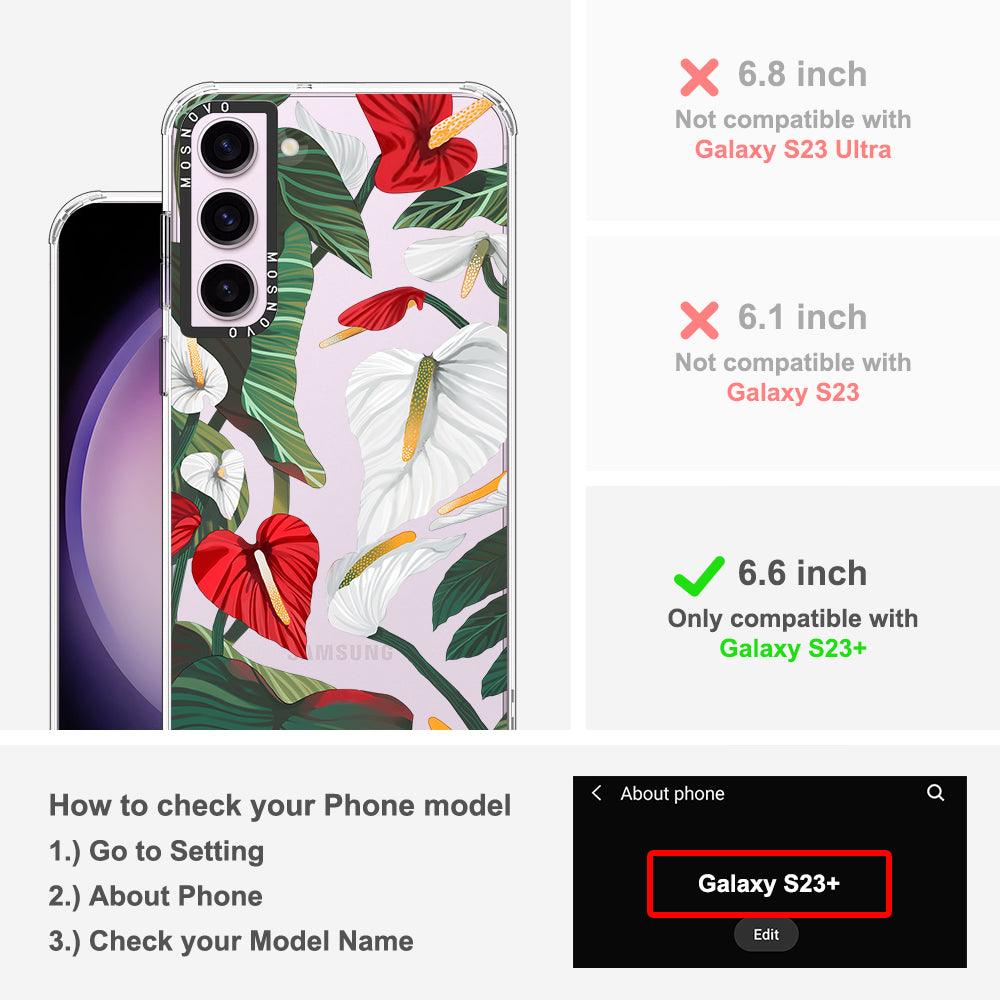 Anthurium Phone Case - Samsung Galaxy S23 Plus Case - MOSNOVO