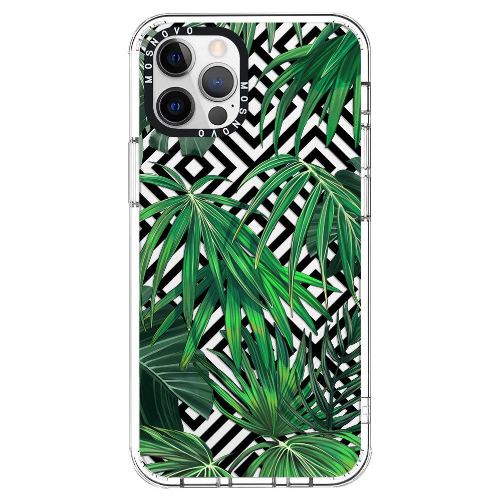 Areca Palm Pattern Phone Case - iPhone 12 Pro Case - MOSNOVO