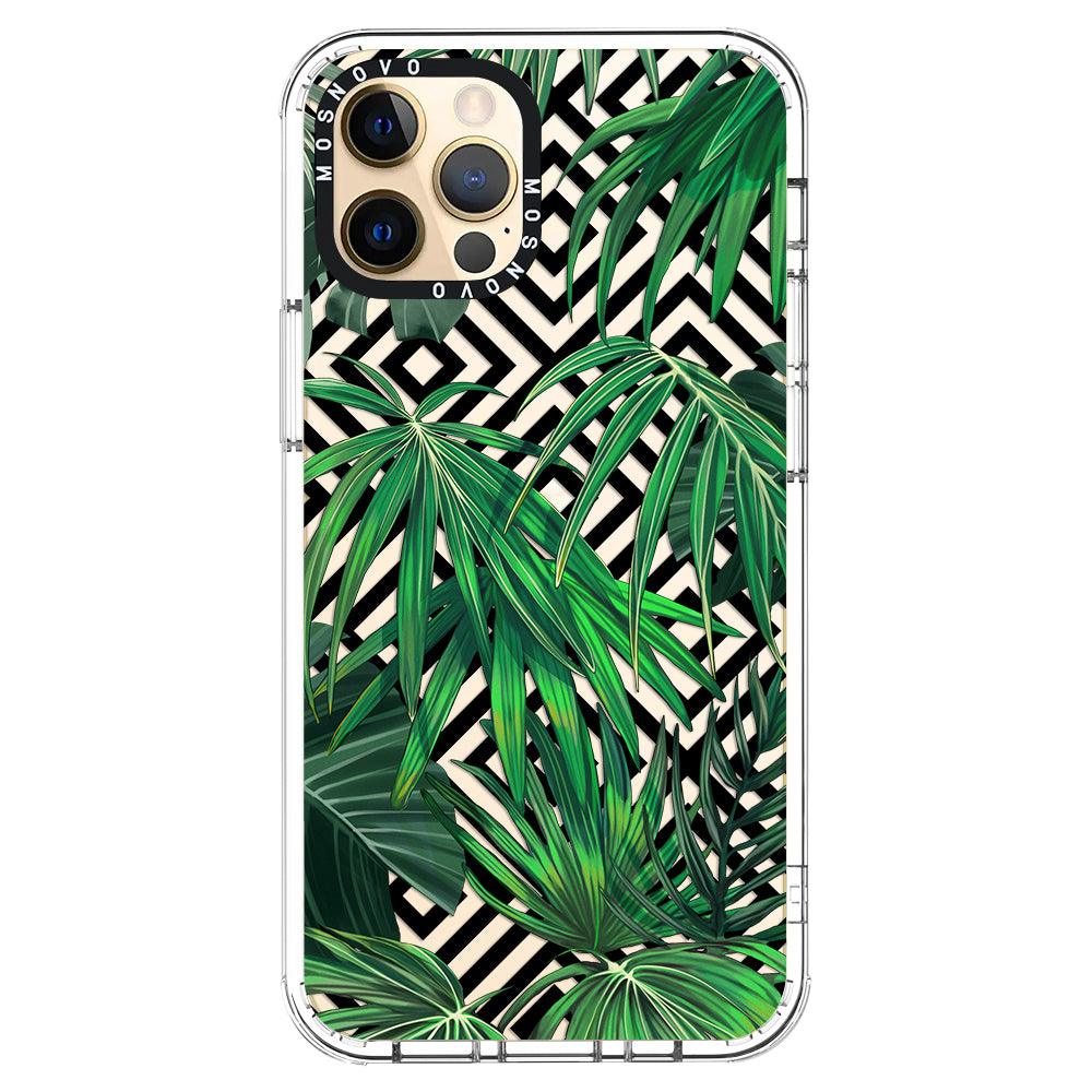 Areca Palm Pattern Phone Case - iPhone 12 Pro Case - MOSNOVO