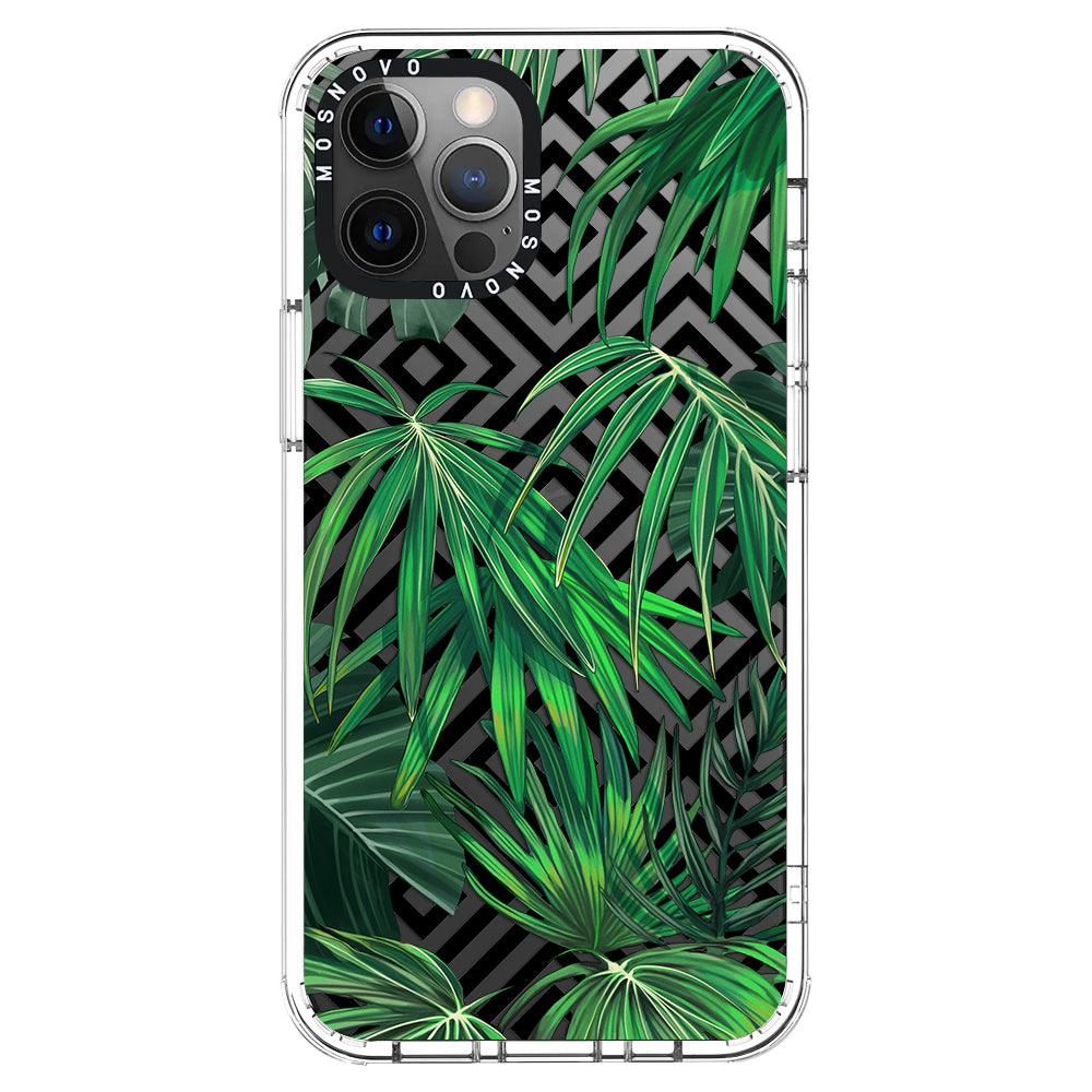 Areca Palm Pattern Phone Case - iPhone 12 Pro Case - MOSNOVO