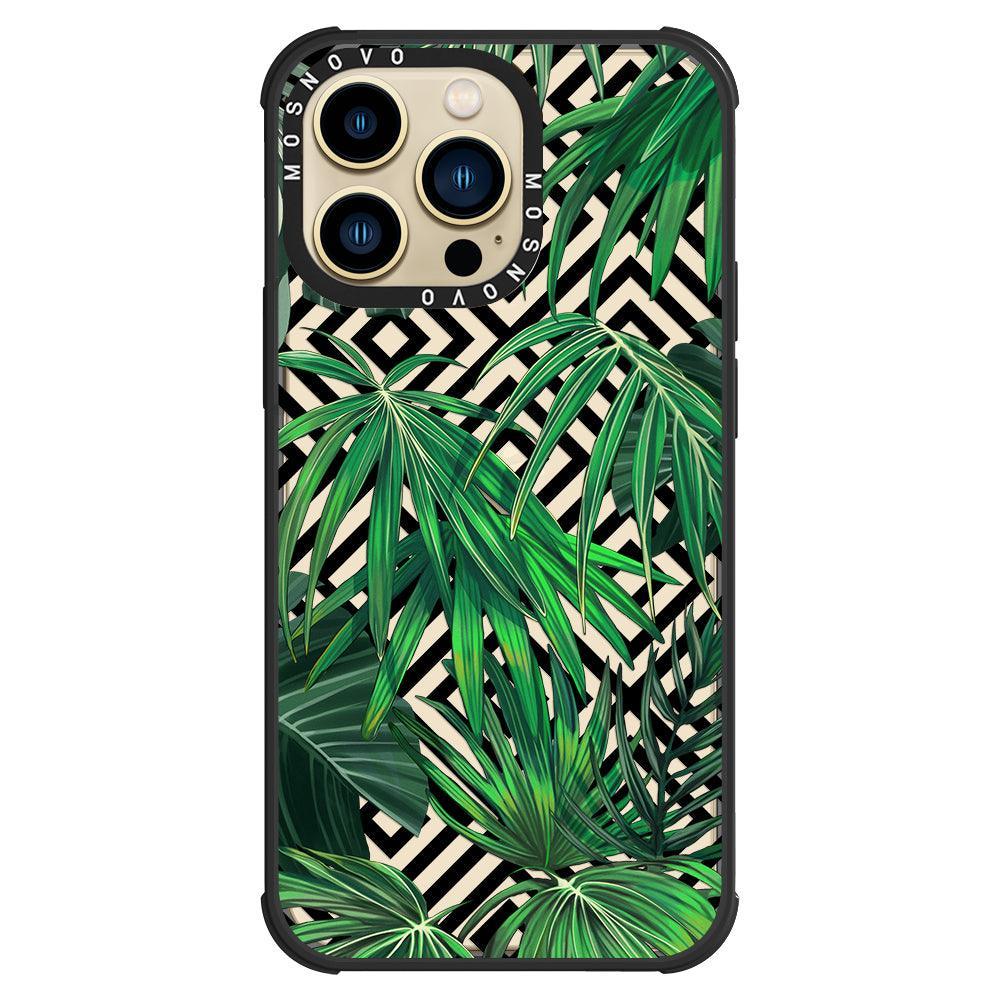 Areca Palm Pattern Phone Case - iPhone 13 Pro Case - MOSNOVO