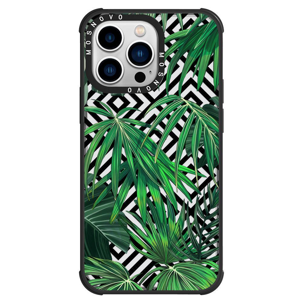 Areca Palm Pattern Phone Case - iPhone 13 Pro Case - MOSNOVO