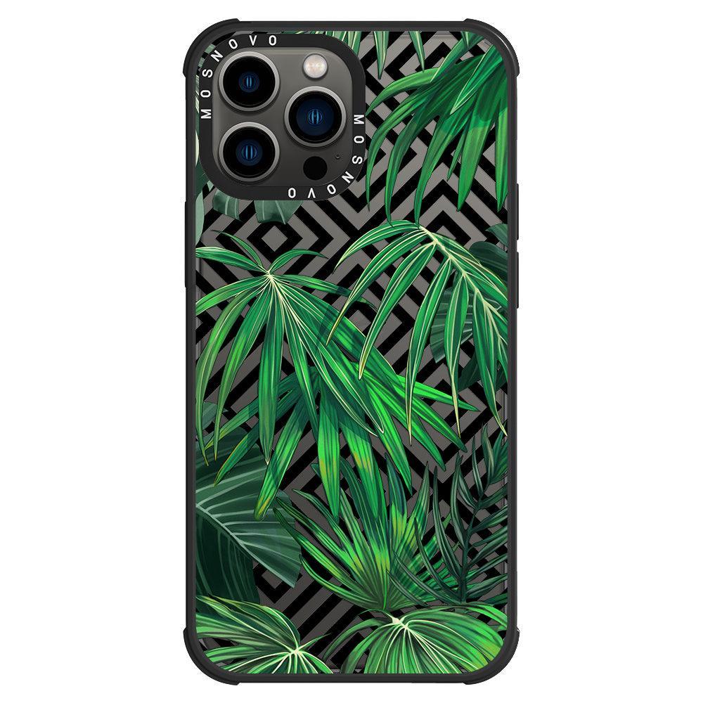 Areca Palm Pattern Phone Case - iPhone 13 Pro Max Case - MOSNOVO