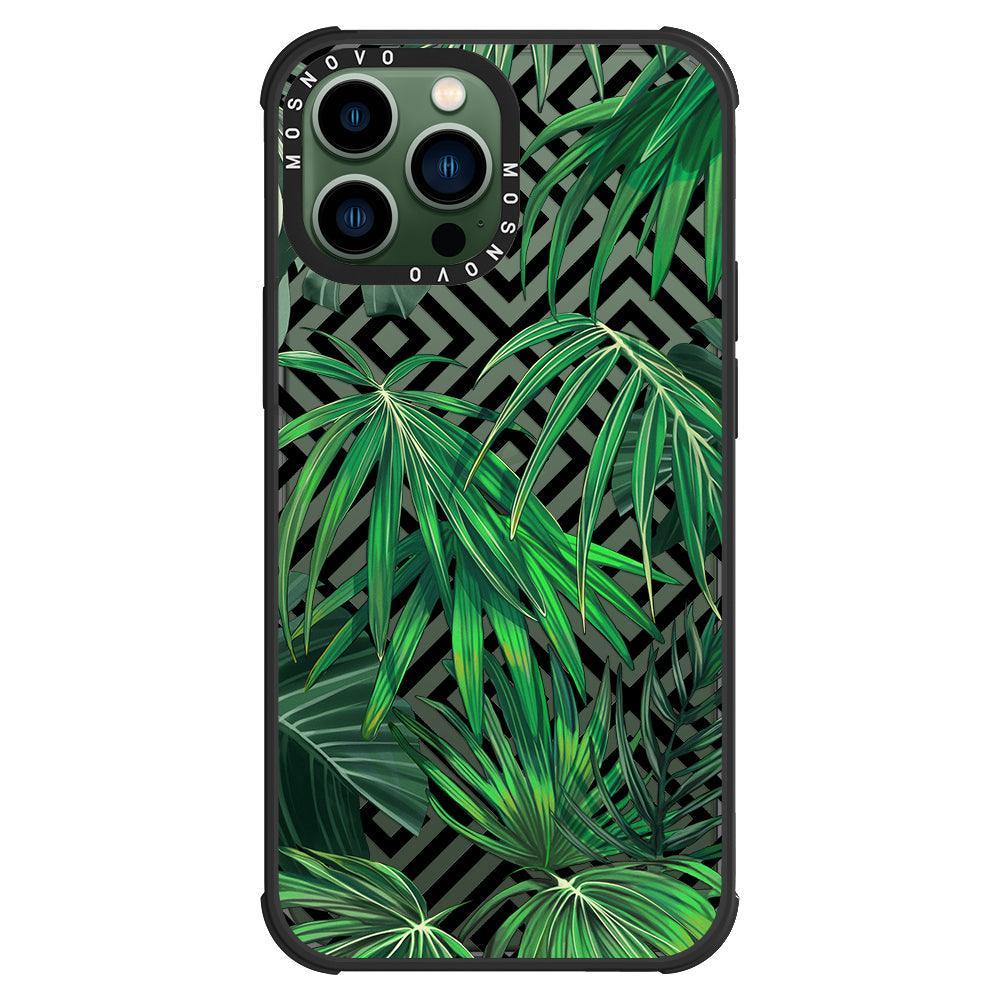 Areca Palm Pattern Phone Case - iPhone 13 Pro Max Case - MOSNOVO