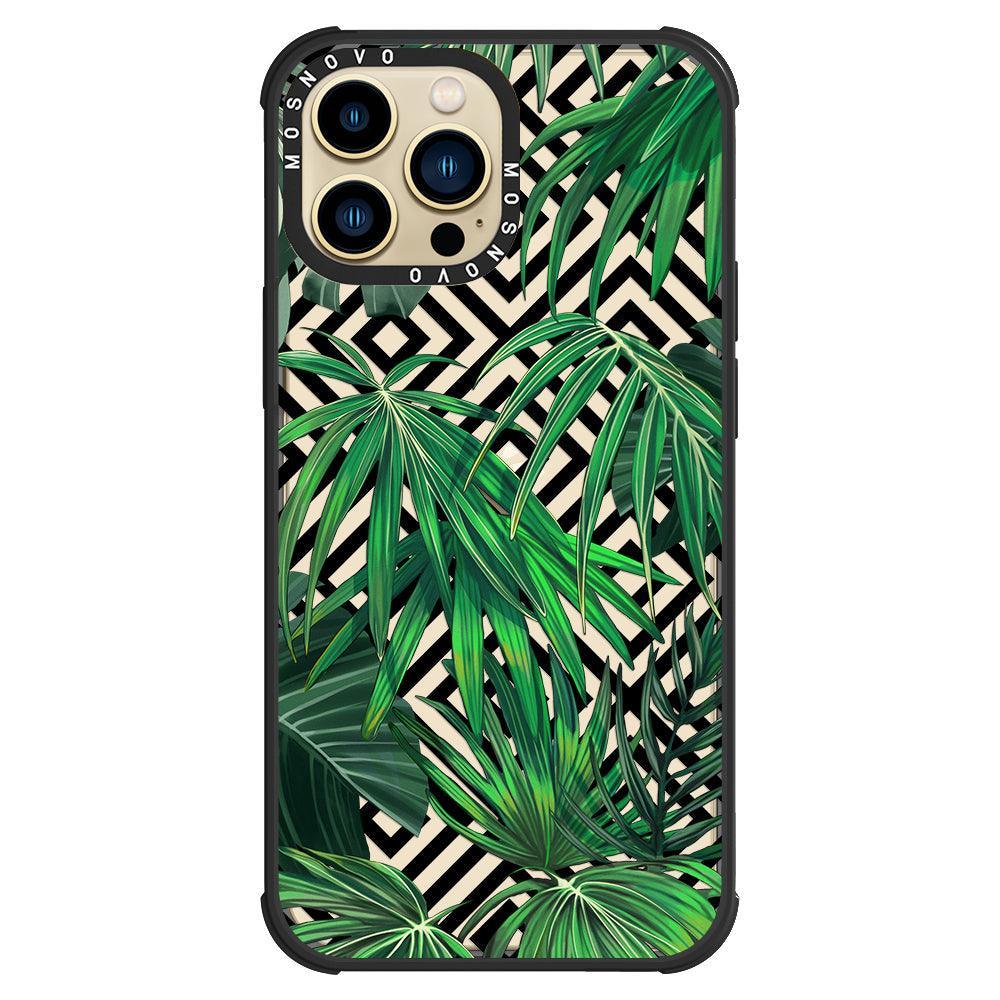 Areca Palm Pattern Phone Case - iPhone 13 Pro Max Case - MOSNOVO