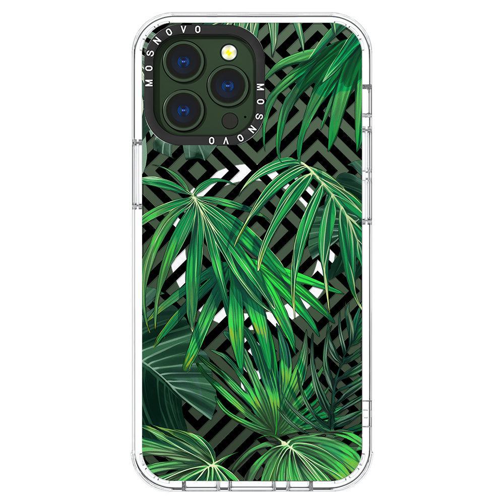 Areca Palm Pattern Phone Case - iPhone 13 Pro Max Case - MOSNOVO