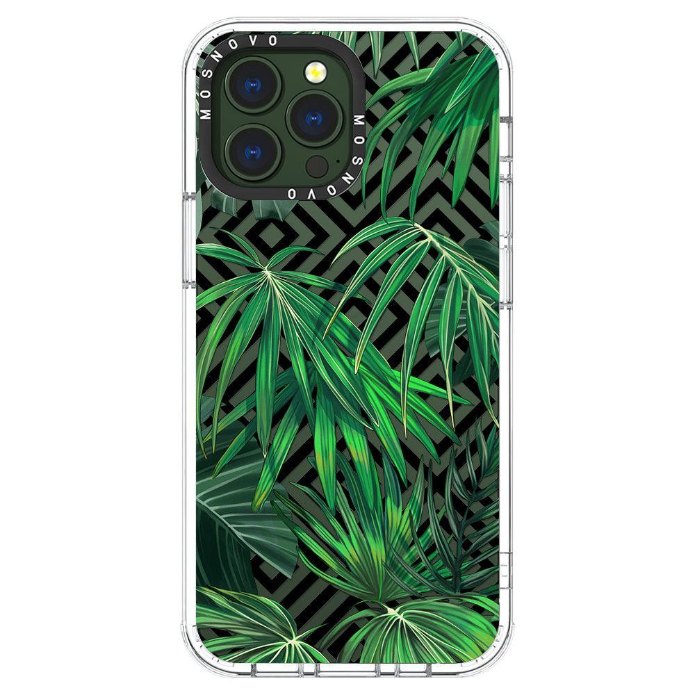 Areca Palm Pattern Phone Case - iPhone 13 Pro Max Case - MOSNOVO