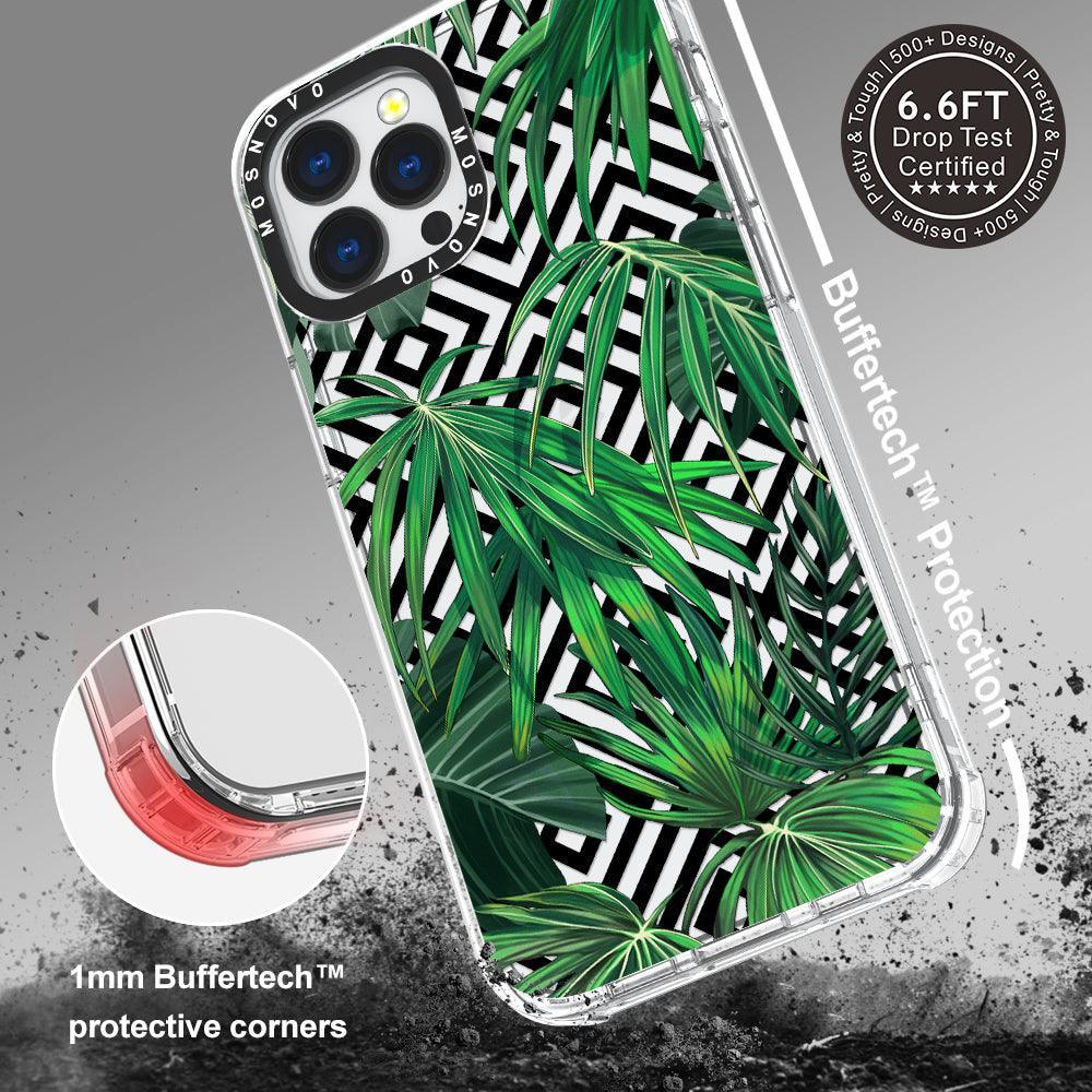 Areca Palm Pattern Phone Case - iPhone 13 Pro Max Case - MOSNOVO