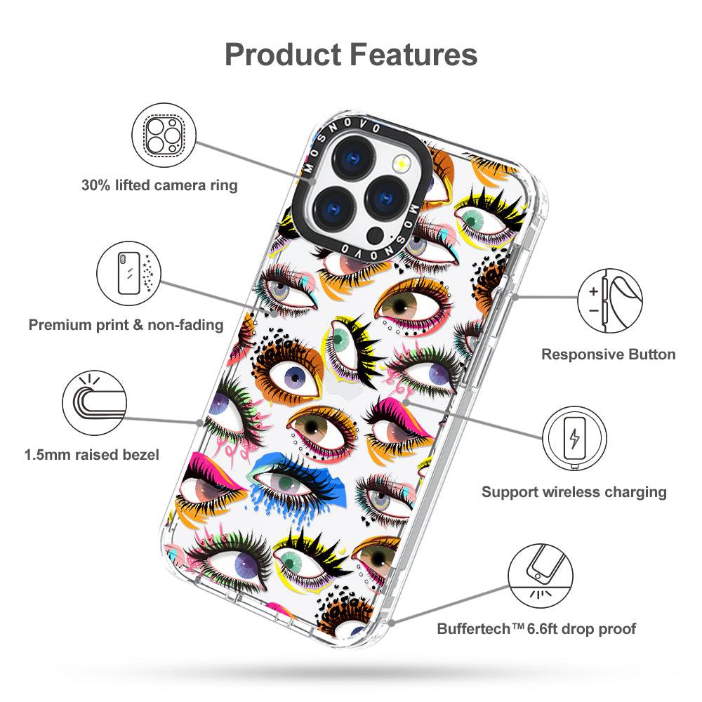 Eyes Phone Case - iPhone 13 Pro Case - MOSNOVO