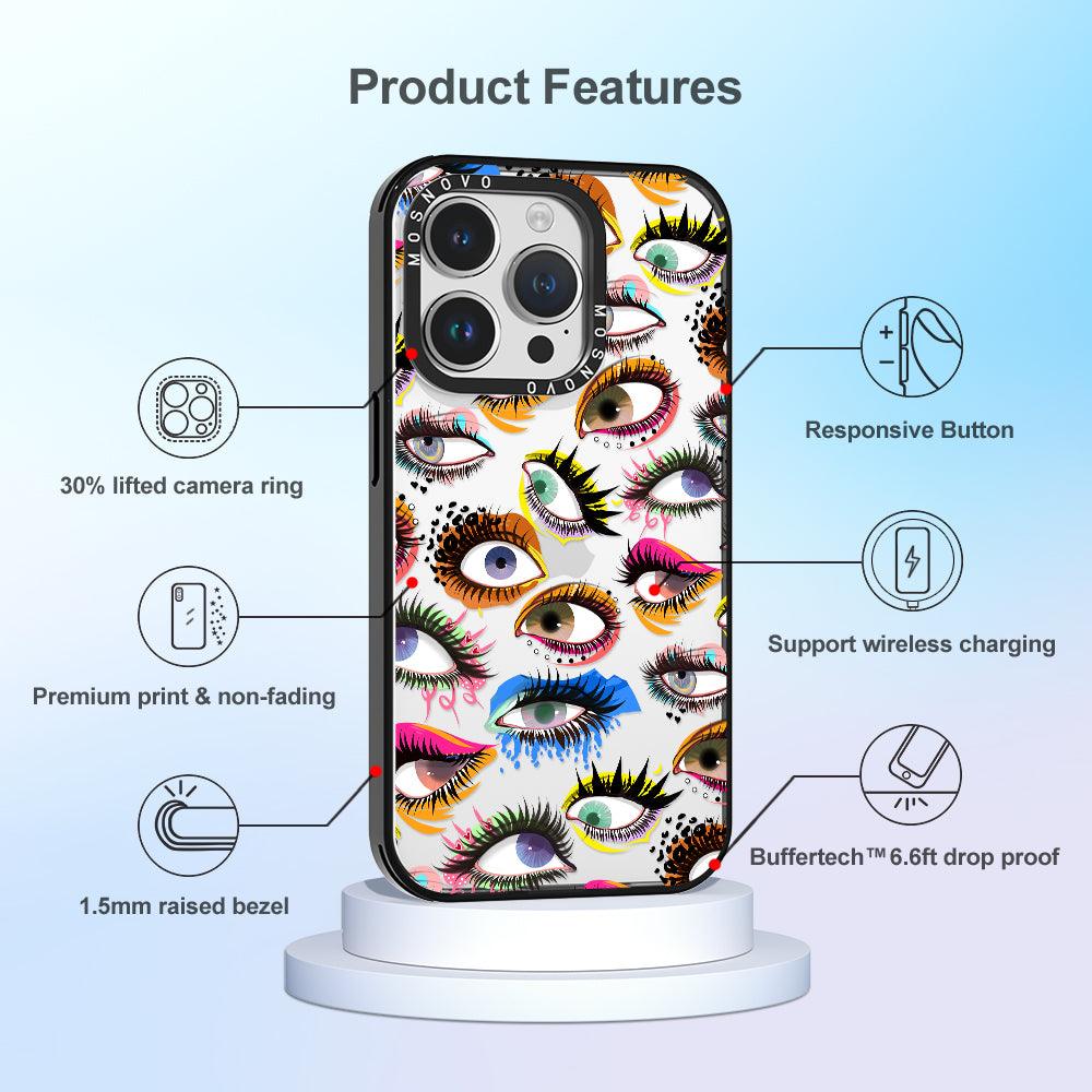 Eyes Phone Case - iPhone 14 Pro Case - MOSNOVO