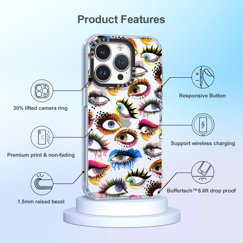 Eyes Phone Case - iPhone 14 Pro Case - MOSNOVO