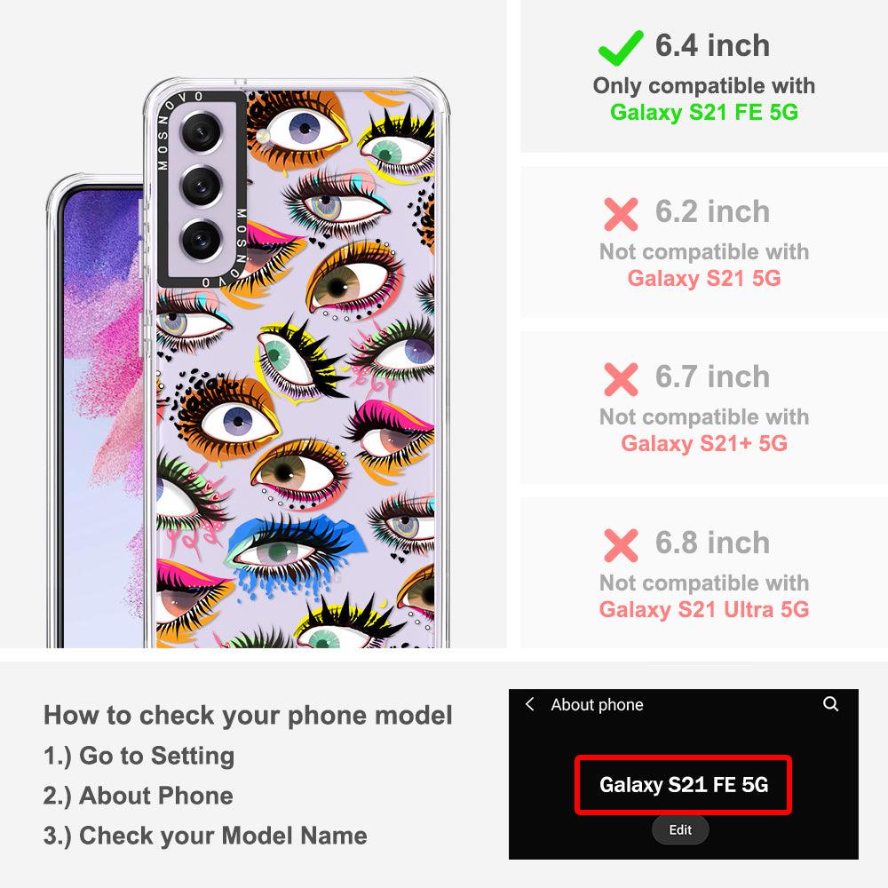 Art of Eyes Phone Case - Samsung Galaxy S21 FE Case - MOSNOVO