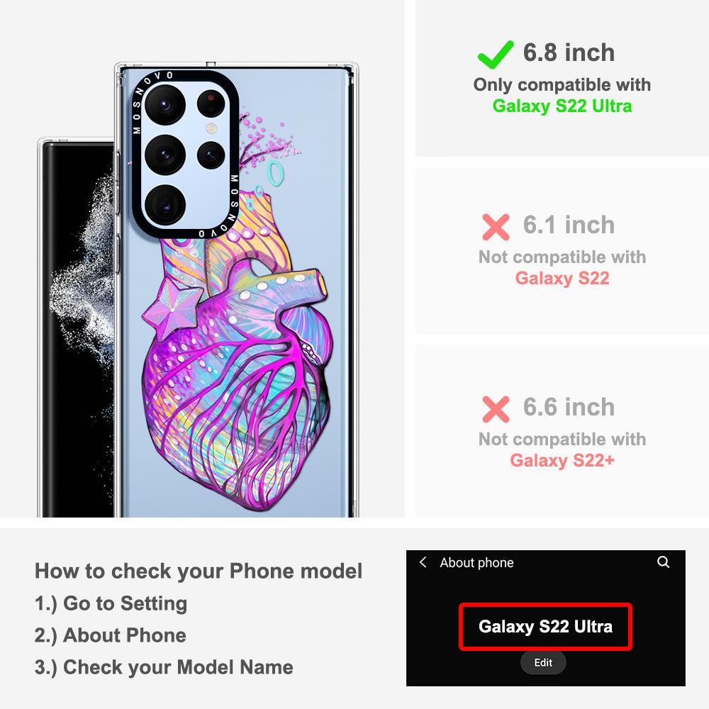 Art of Heart Phone Case - Samsung Galaxy S22 Ultra Case - MOSNOVO