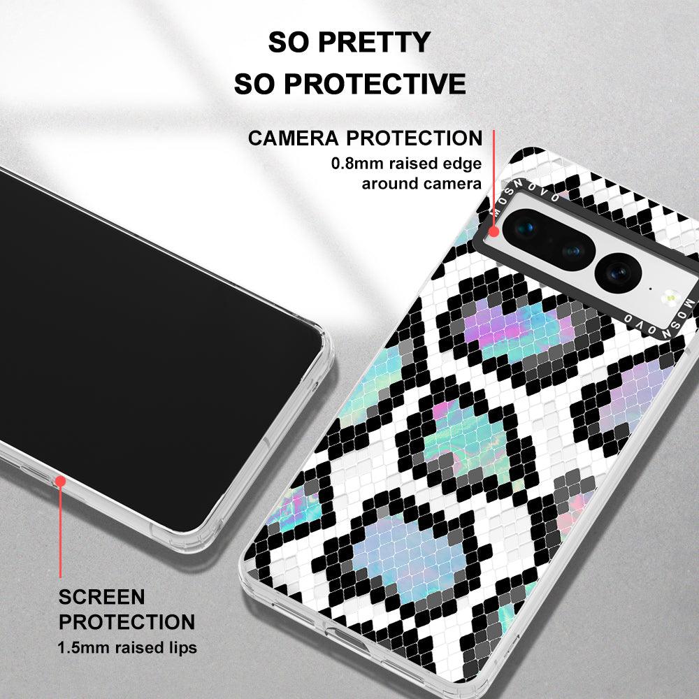 Aurora Snake Print Phone Case - Google Pixel 7 Pro Case - MOSNOVO