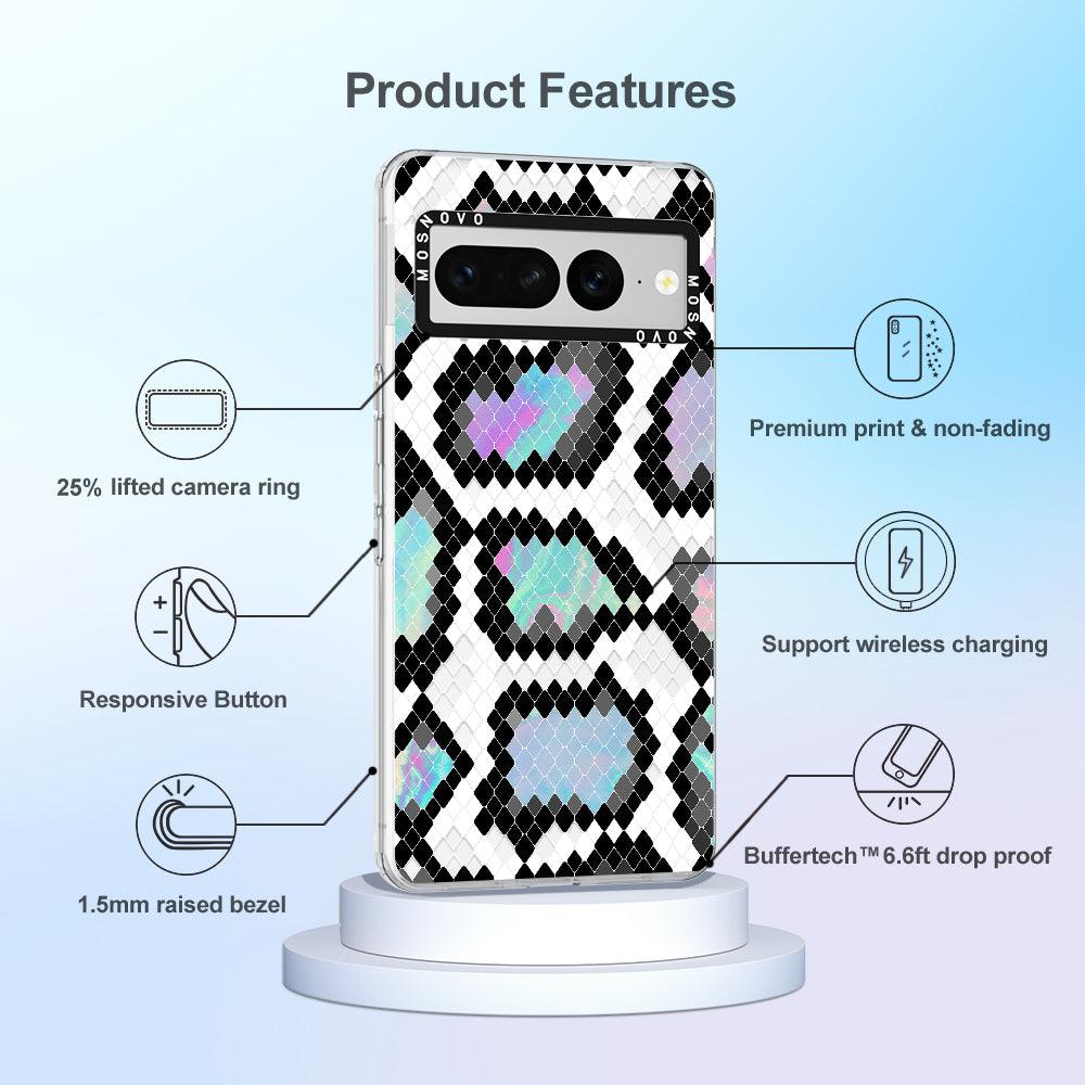 Aurora Snake Print Phone Case - Google Pixel 7 Pro Case - MOSNOVO