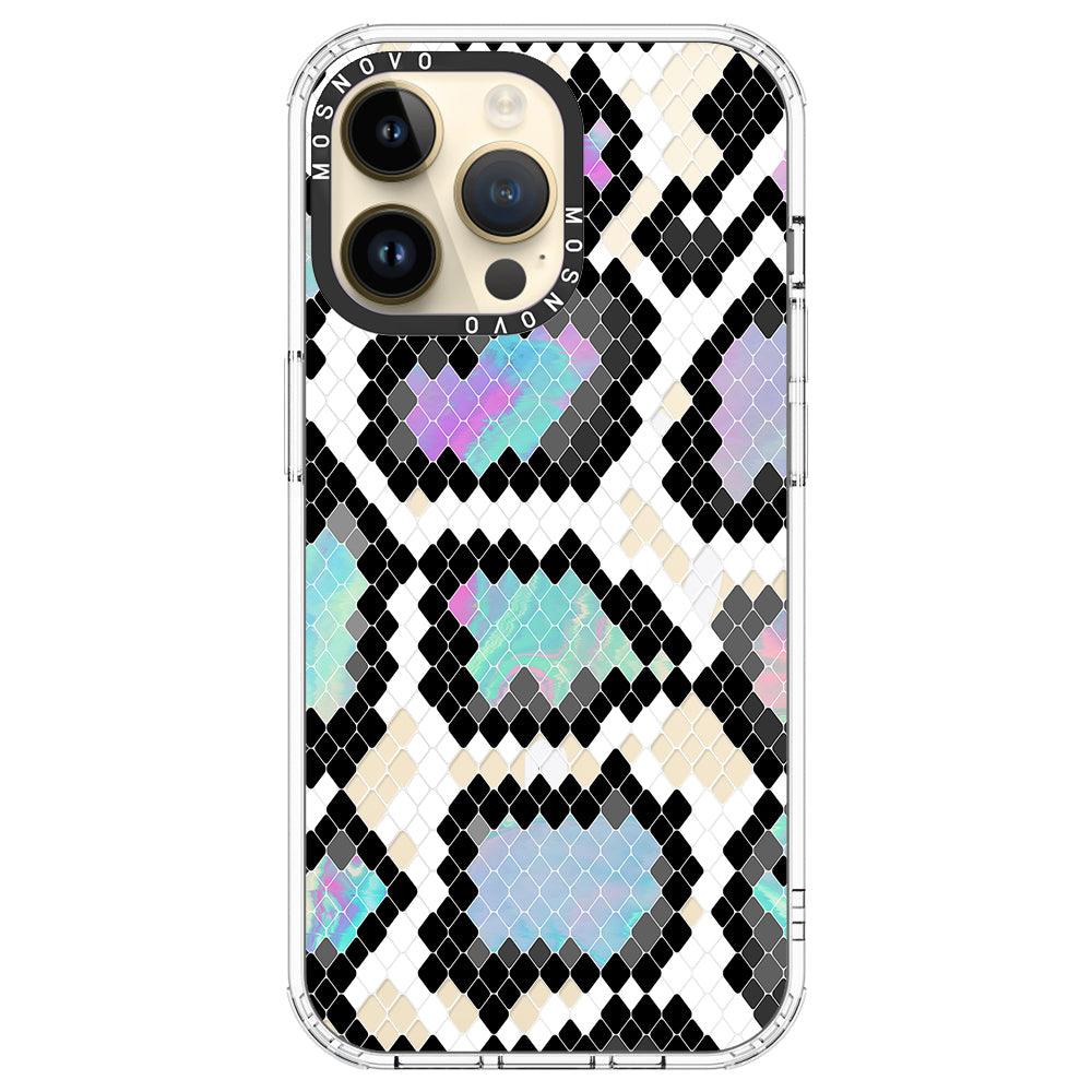 Aurora Snake Print Phone Case - iPhone 14 Pro Max Case - MOSNOVO