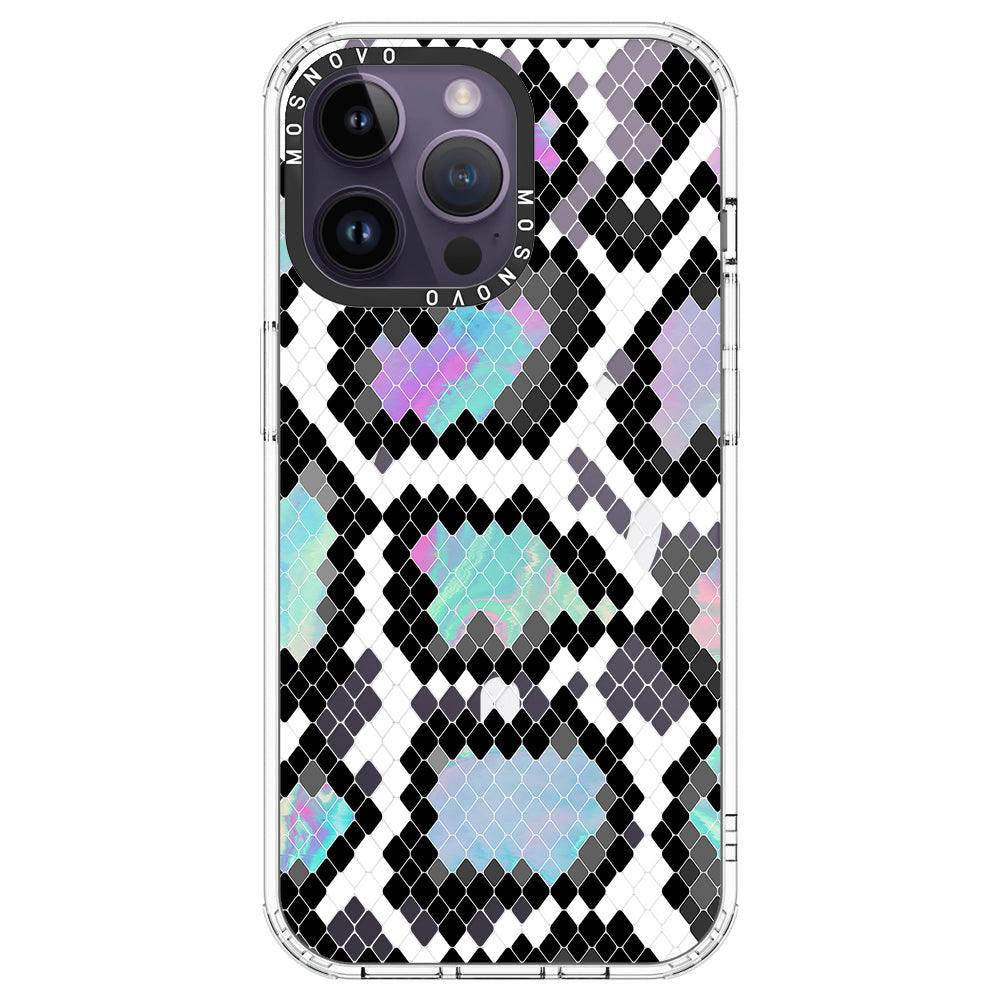 Aurora Snake Print Phone Case - iPhone 14 Pro Max Case - MOSNOVO