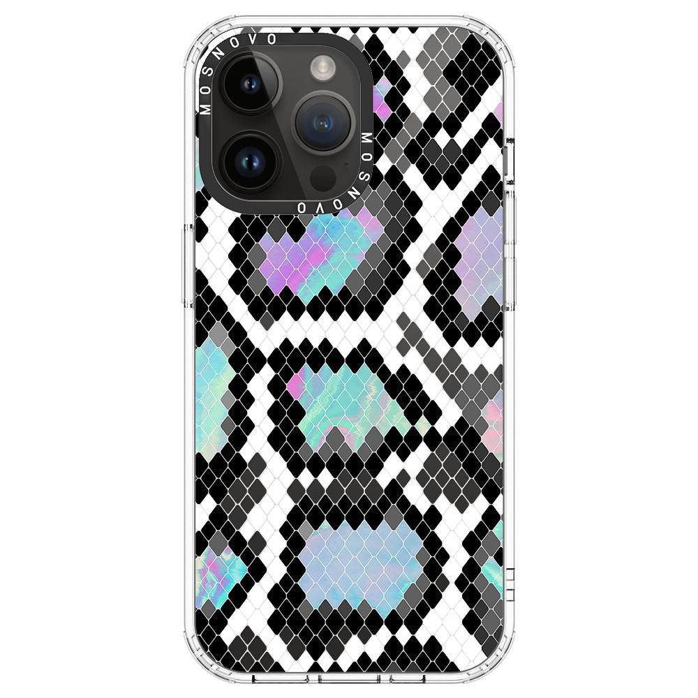 Aurora Snake Print Phone Case - iPhone 14 Pro Max Case - MOSNOVO