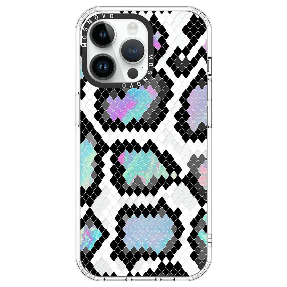 Aurora Snake Print Phone Case - iPhone 14 Pro Max Case - MOSNOVO