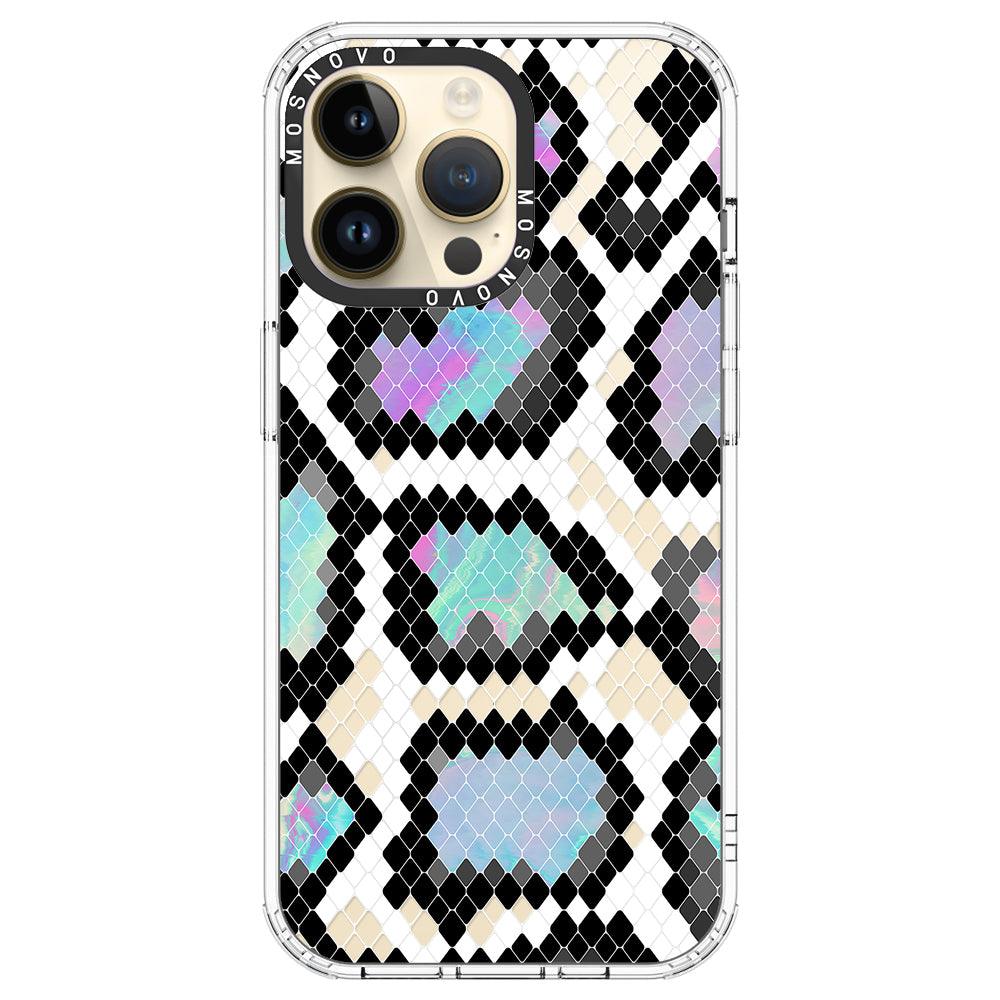 Aurora Snake Print Phone Case - iPhone 14 Pro Max Case - MOSNOVO