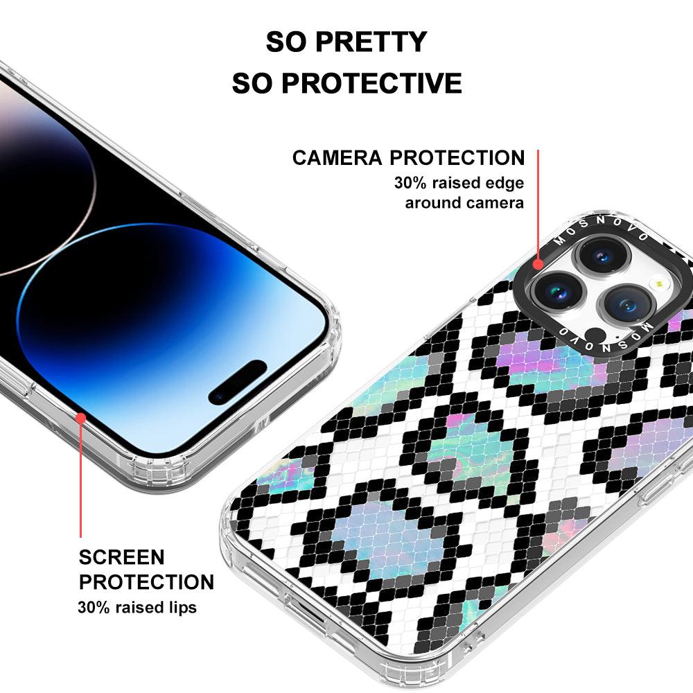 Aurora Snake Print Phone Case - iPhone 14 Pro Max Case - MOSNOVO