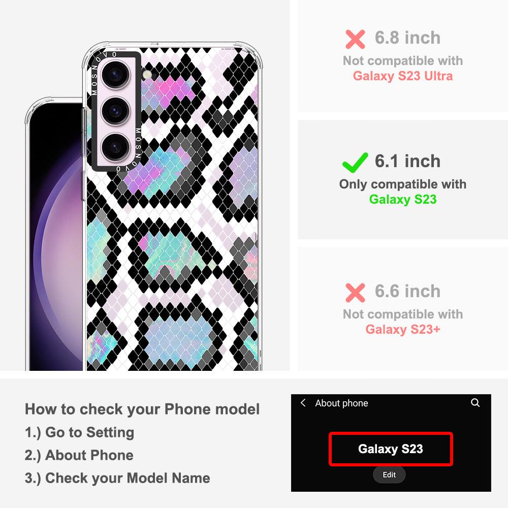 Aurora Snake Print Phone Case - Samsung Galaxy S23 Case - MOSNOVO