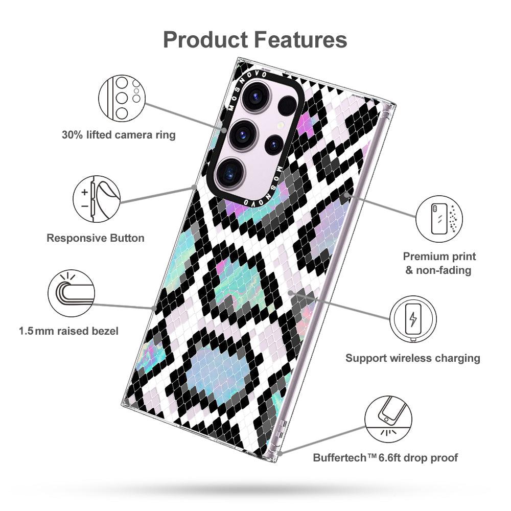 Aurora Snake Print Phone Case - Samsung Galaxy S23 Ultra Case - MOSNOVO