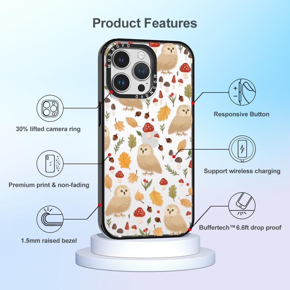 Autumn Owl Phone Case - iPhone 14 Pro Max Case - MOSNOVO