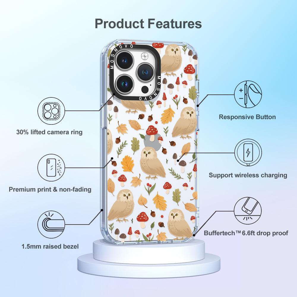 Autumn Owl Phone Case - iPhone 14 Pro Max Case - MOSNOVO