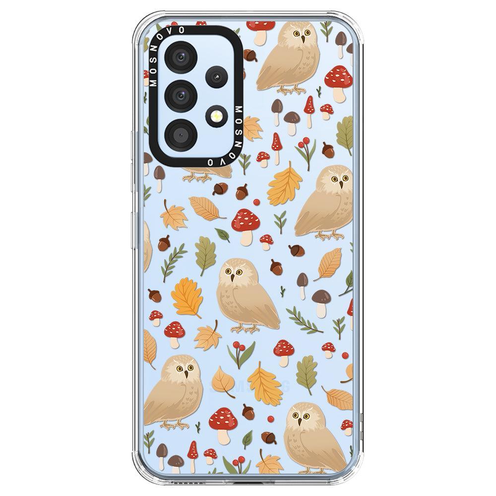 Autumn Owl Phone Case - Samsung Galaxy A53 Case - MOSNOVO