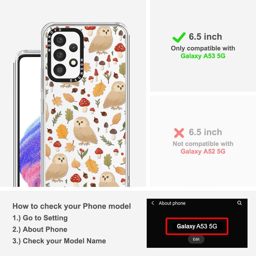Autumn Owl Phone Case - Samsung Galaxy A53 Case - MOSNOVO